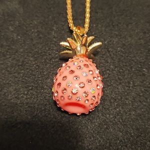 Betsy Johnson pineapple necklace